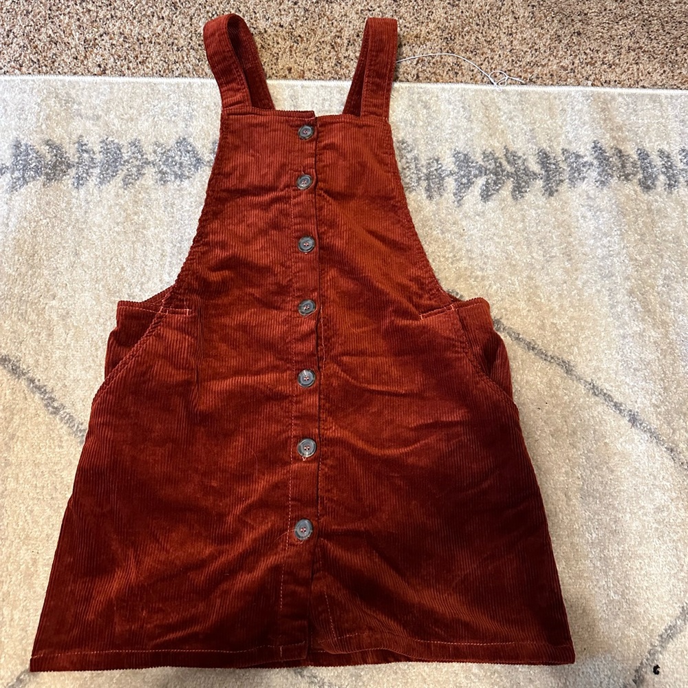 Corduroy Overall Dress